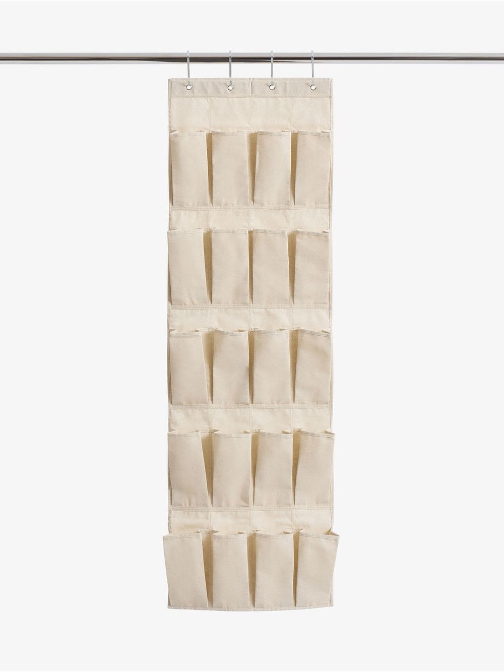 NWT Pottery Barn Linen Hanging Shoe Organizer Horizontal Closet Storage Oatmeal